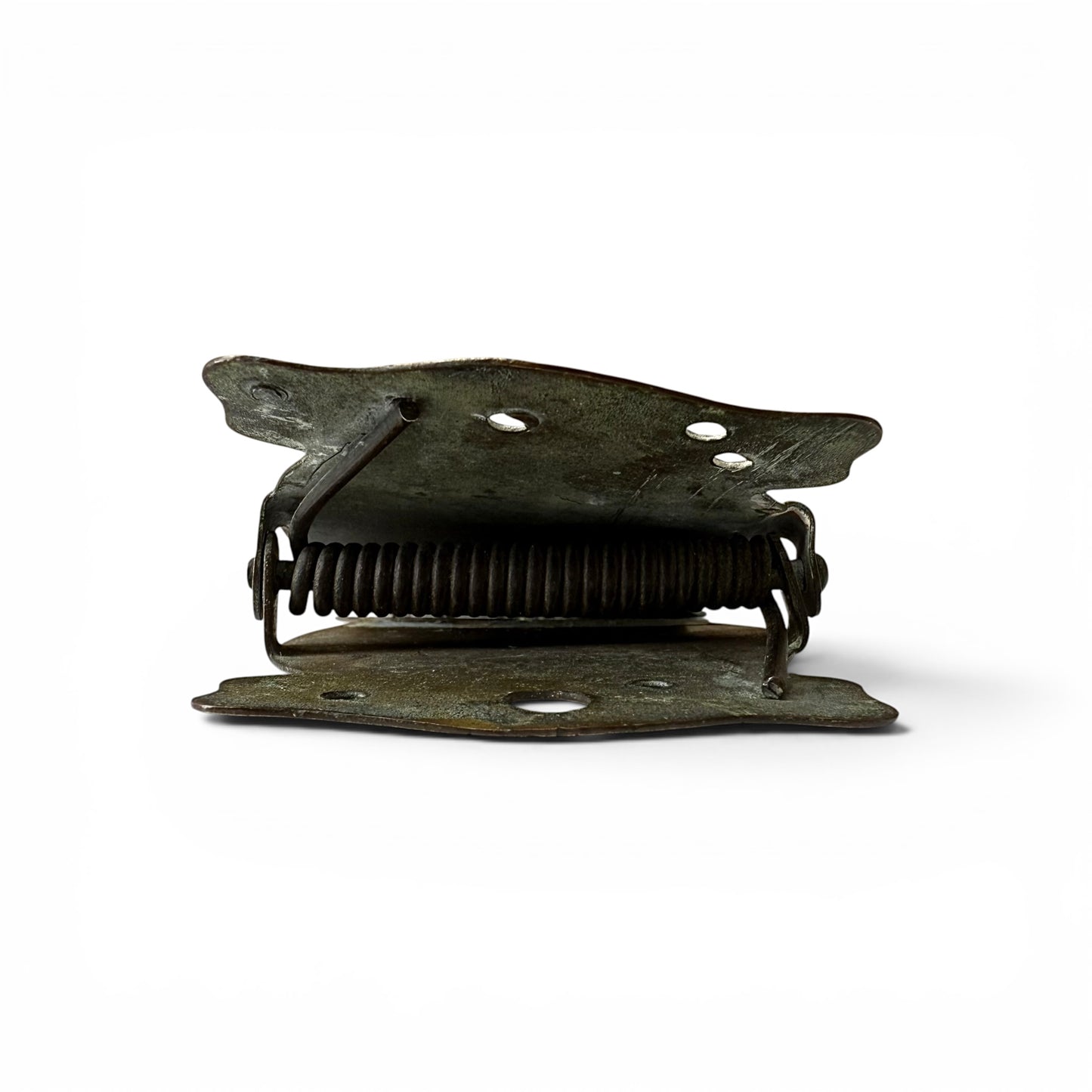 1920s "Insurance" Brass Advertising Paper Clip Metal hinge on a white background