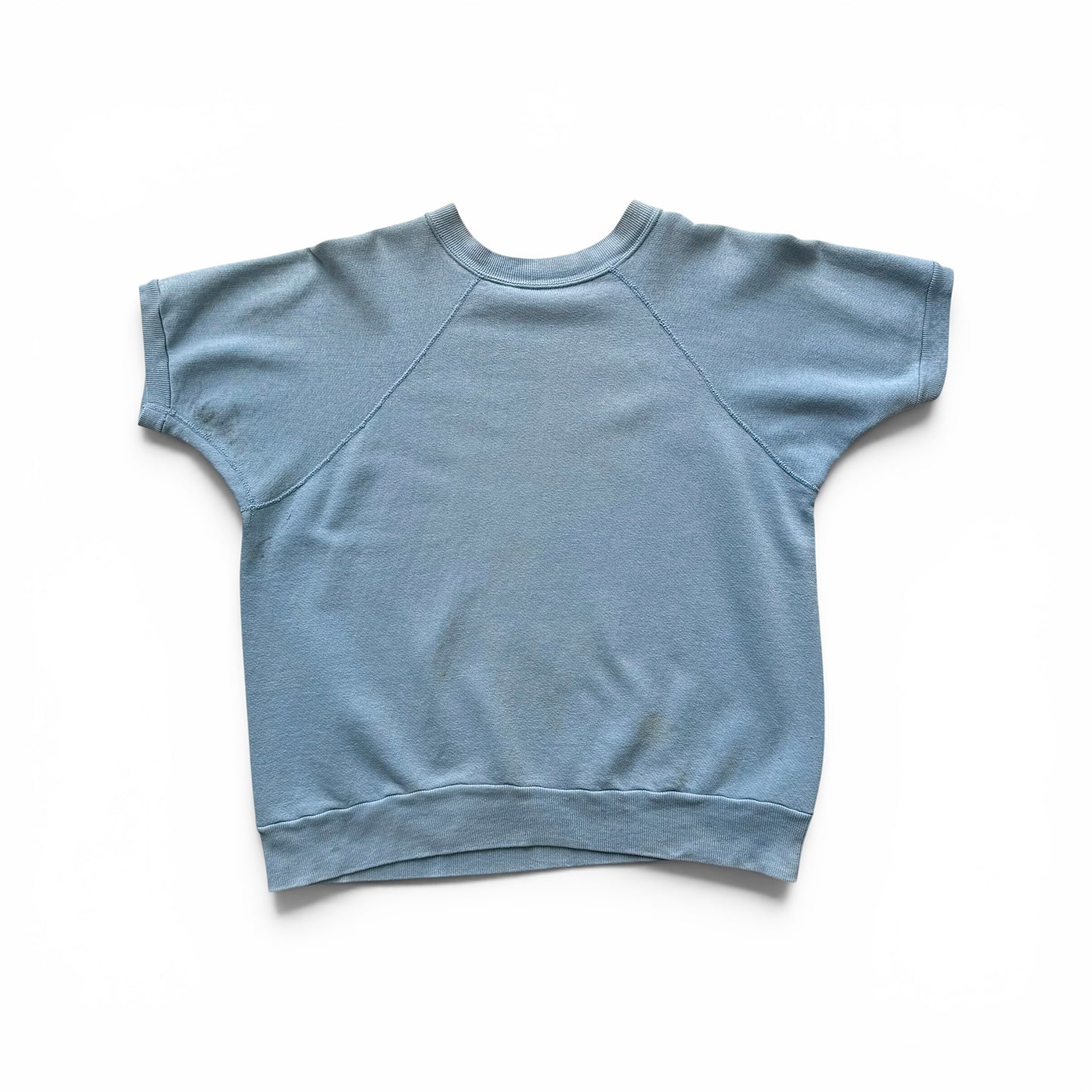 1960s Indian Motorcycles Short Sleeve Sweatshirt Blue sleeveless sweatshirt on a white background