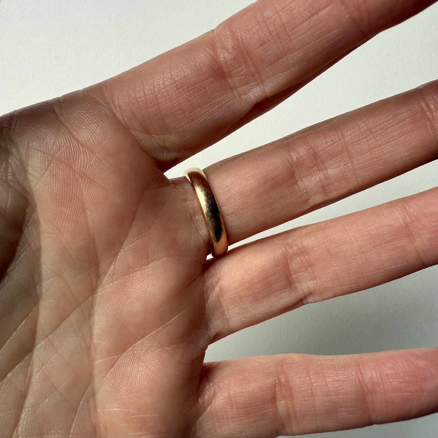 Dated 1897 to Mother Antique Victorian 14K Rose Gold Sapphire Diamond Size 8.25