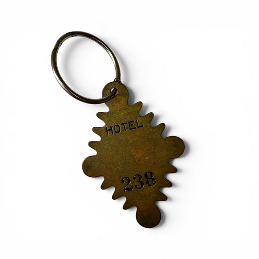 1880/1900s Brass Starburst Hotel Key Tag