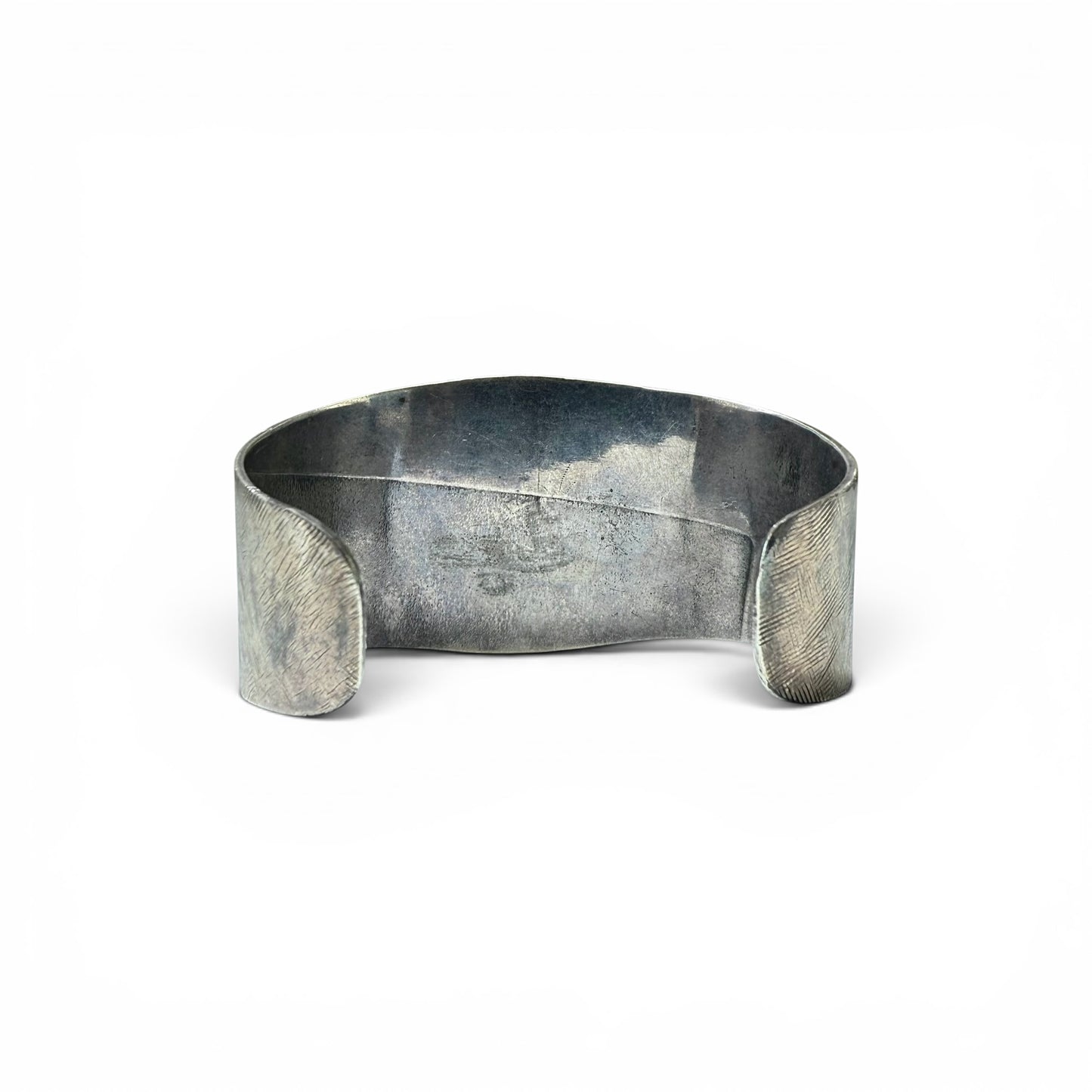 Early 20th Century Diné (Navajo) Ingot Silver & Damele Turquoise Cuff