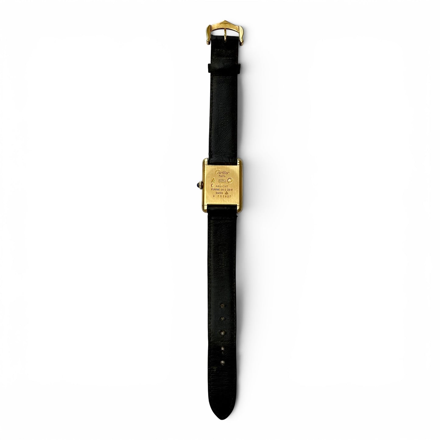 Late 1970s Must De Cartier Manual Wind Tank Watch