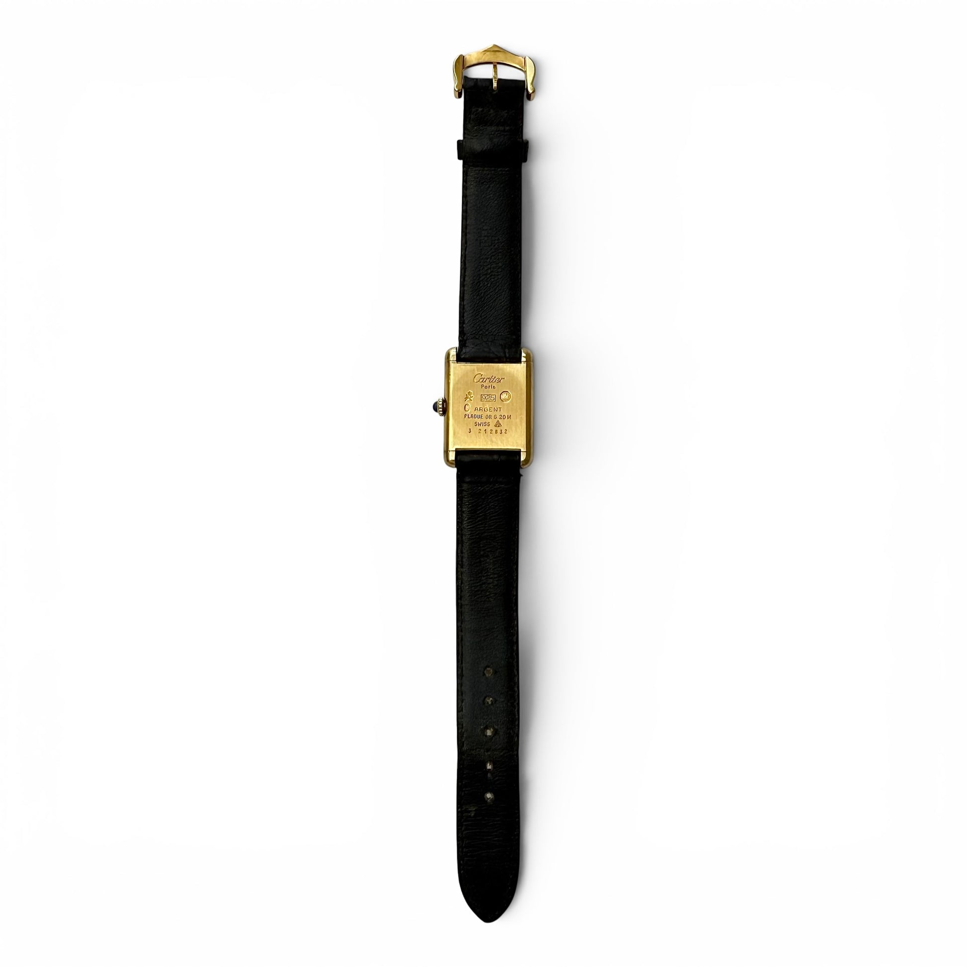Late 1970s Must De Cartier Manual Wind Tank Watch