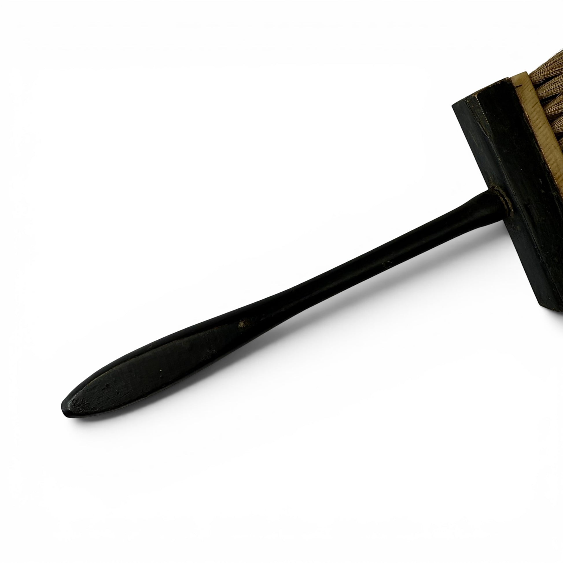 Late 19th Century Badger Hair Paint Brush wood turned handle