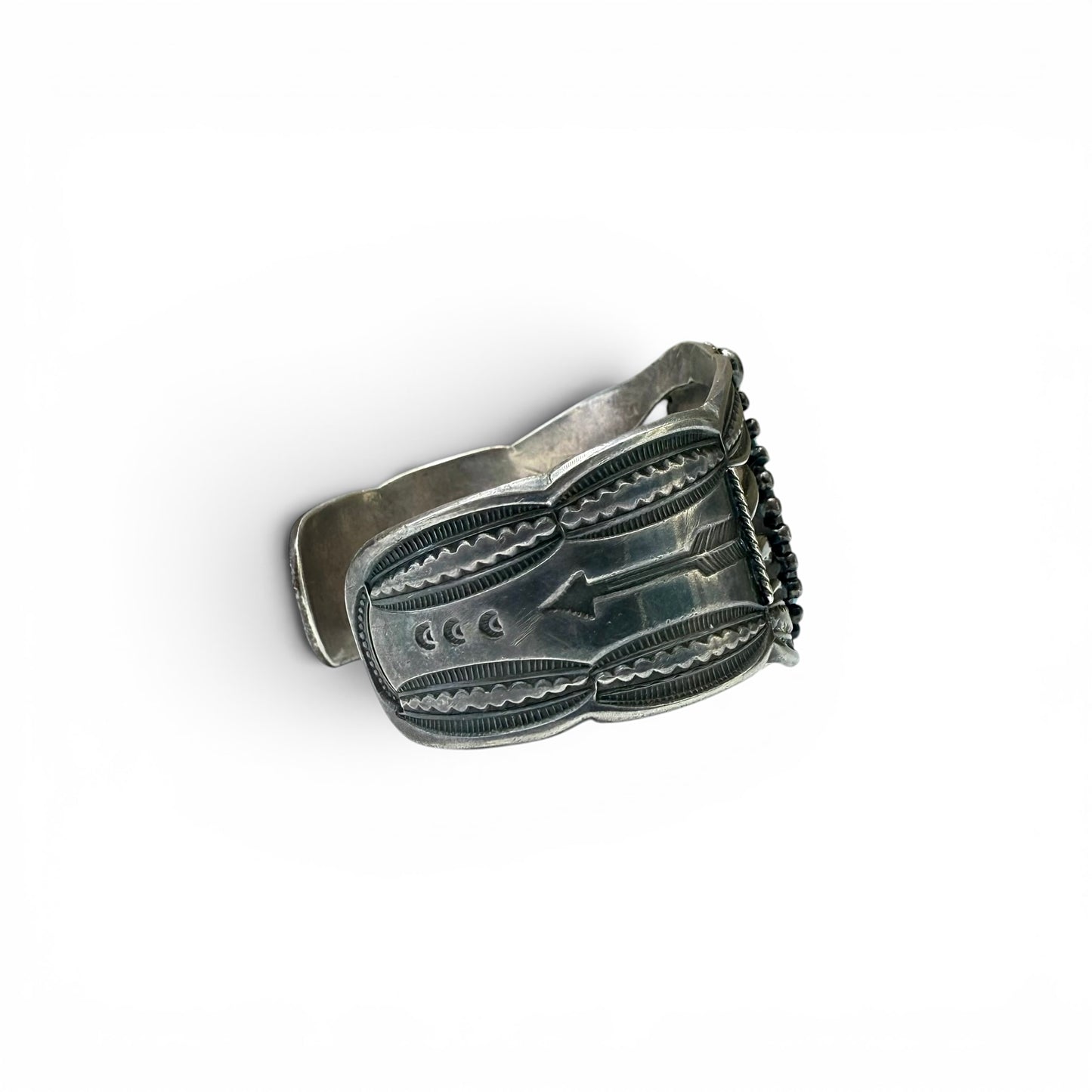 Vintage Sterling Silver & Turquoise Diné (Navajo) Bracelet